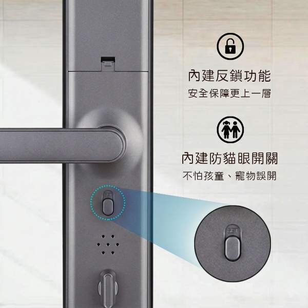 聯泰LTIOT 指紋把手 物聯網電子鎖 – V60PRO