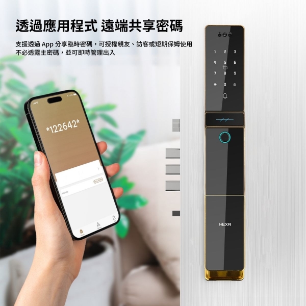 HEXA 人臉辨識掌靜脈電子鎖 P100F Pro