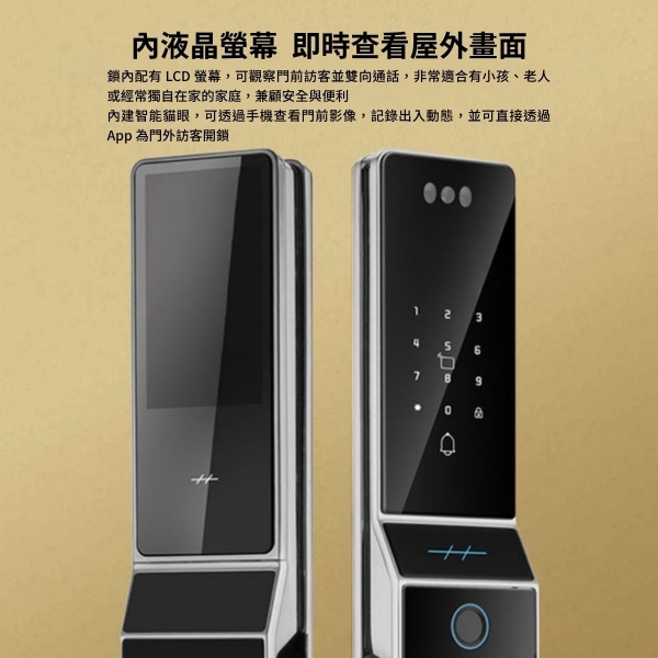 HEXA 人臉辨識掌靜脈電子鎖 P100F Pro