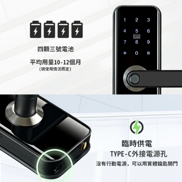 聯泰LTIOT 指紋把手 藍芽輔助電子鎖 – S601 BT