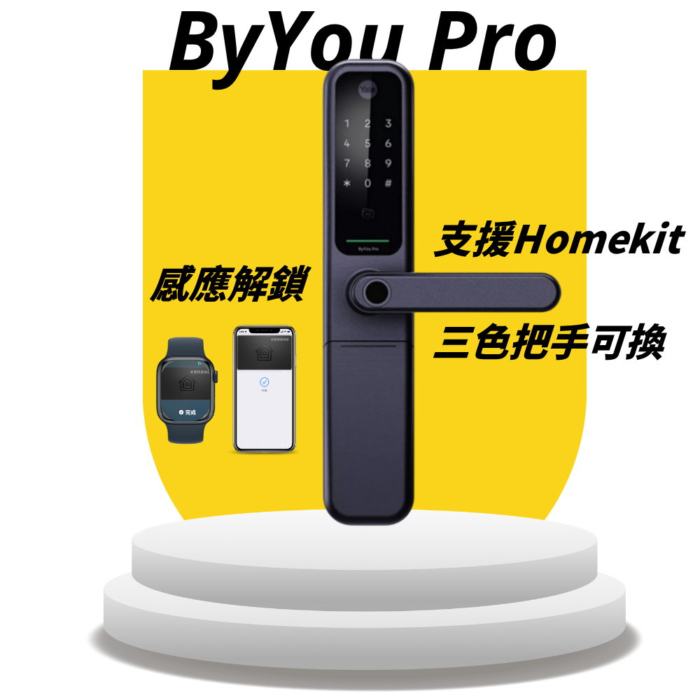 耶魯Yale 指紋把手電子鎖 – ByYou Pro